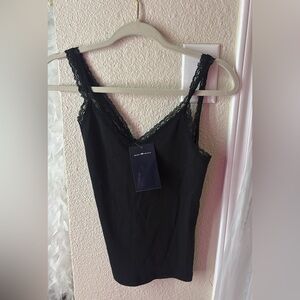 Brandy Melville Black Lace Trim Camisole